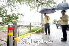 [포토] 안양시, 최대호 시장 충훈2교・쌍개울 하천 긴급 현장점검