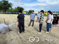 영동 초강초등학교, 전교생 화재 대피훈련 실시