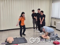 충북도의회, 직원 대상 심폐소생술-소방안전교육 실시