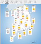 날씨, 서울·대전 36도 폭염 