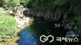 영동 물한계곡-송호관광지 여름철 피서지 각광