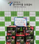 서울시농수산식품공사·희망나눔마켓, 초록꿈터에 여름 보양 수박 전달