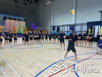 진주국제여자배구대회 국가대표팀, 선명여고·경해여중 선수 기술 멘토링
