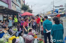 영천공설시장 노점상 불법 점유 경고…버스정류장 안전 확보 총력