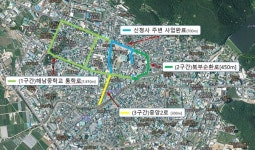 해남 북부순환로 거미줄 전선 사라진다…전신주 철거 한창