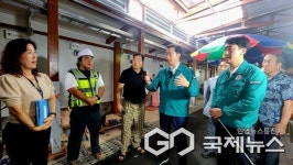 진주 자유시장 찾은 강민국 의원, 상대지구 도시재생사업 전반 점검