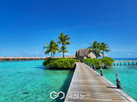 [아야다몰디브] 라군 한복판 아주 작은 인공섬 와인&치즈 바