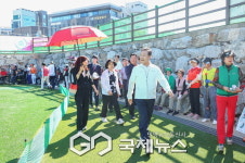 [포토] 의왕시, 금천천 파크골프장 개장