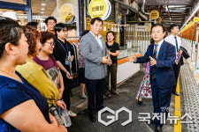 조규일 진주시장, 자유시장 경관개선사업 현장 점검