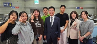 [포토] 윤건영 충북교육감, 기능경기대회 참가 학생 격려