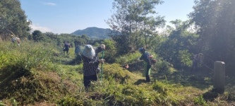 남원시 지리산로타리클럽 무연고 분묘 벌초 봉사