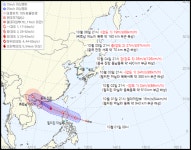기상청 21호태풍 발생하나 밤부터 남부지방 비소식→금요일 비