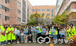 이상일 용인시장, 고진초 어린이 교통지도봉사 참여