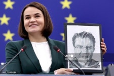 치하노프스카야, 유럽 의회서 벨라루스 인권 위기 경고