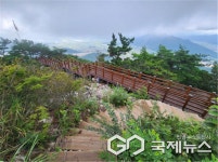 경남 고성군, 벽빙산 등산로 위험구간 정비 완료