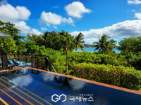 [세이셸] 래플스 세이셸 풀빌라에서 본 풍경