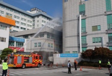 원광대학교병원, 익산소방서와 화재 대비 소방 훈련 실시
