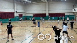 청주 솔밭중학교, 학교 간 배드민턴 리그전 운영