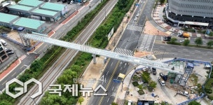 운정신도시–야당동 잇는 철도 횡단 보도육교 준공 임박
