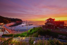 [포토] 울진의 황홀한 빛의 비경, 죽변 드라마세트장