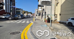 걷기가 훨씬 편해졌어요..하동읍사무소~경찰서 인도 600m 확장