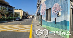 걷기가 훨씬 편해졌어요..하동읍사무소~경찰서 인도 600m 확장