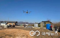김진석 부시장, AI발생농장 드론방제 현장 방문