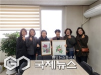 사상구 모라평생학습관 색아트 동아리, 지역사회에 작품 기부