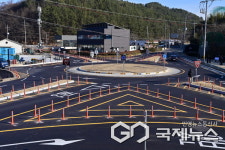 진주시, 집현면 사촌사거리 회전교차로 현장점검