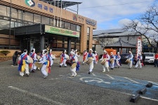 영동 매곡면 매화골 풍물단 지신밟기 행사 열어