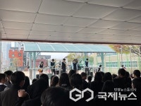 청주 봉명중학교, 힐링 버스킹 열려