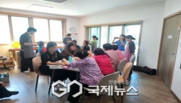 한국미래산업고 미용과, 어버이날 맞아 경로당서 치매 어르신 미용 봉사