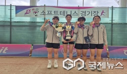 옥천여자중학교, 전국소년체전 소프트테니스 개인 단식 은메달 획득