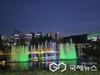 용인시 동백호수공원 음악분수 20일부터 운영…LED 조명과 음악 선사