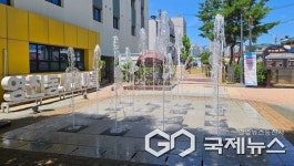 제천 영천동 기차마을공원 바닥분수, 10월 초까지 운영