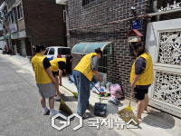 성북구 한부모 시설 달빛둥지, 주민 위해 골목길 청소 앞장