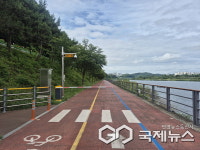 진주시 금산 송백지구 자전거도로 정식 개통