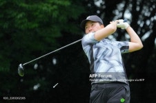 오키 세이라, 어스 몬다민 컵 1R 14번 홀 티샷