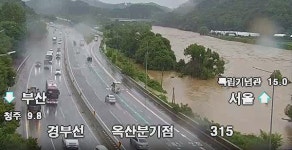 청주 금계교·환희교·성재2교 범람 우려...통행 금지