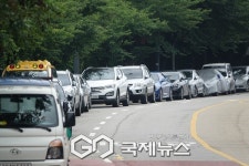여기가 도로야, 주차장이야?…성남시 시민로 66번길 불법주정차 천국