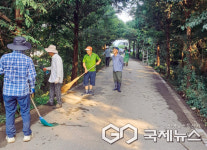 안성시 삼죽면, 덕산호수 둘레길 쓰레기 수거 활동 실시