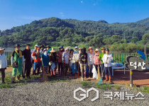 안성시 삼죽면, 덕산호수 둘레길 쓰레기 수거 활동 실시