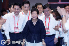 국민의힘 연찬회 참석하는 박근혜 전 대통령