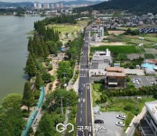 아산시, 신정호 카페거리 '신정로' 확·포장공사 완공 상습 정체 해소 기대