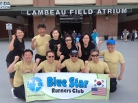 시즌 첫 출전 마라톤 완주한 블루스타 런너스클럽