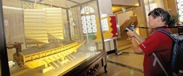 명량 흥행에 거북선 모형도 관심