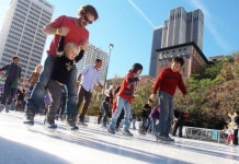 LA다운타운 아이스링크 개장