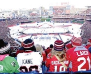 [포토] 을미년 정월초하루 야구장에서의 하키 경기