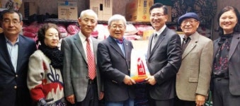 한소망교회, 뉴저지상록회에 쌀 기부