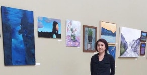 S 미술학원 학생들 작품 전시회